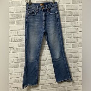 Mother The Insider Crop Step Fray Jeans Size 25 (0153)